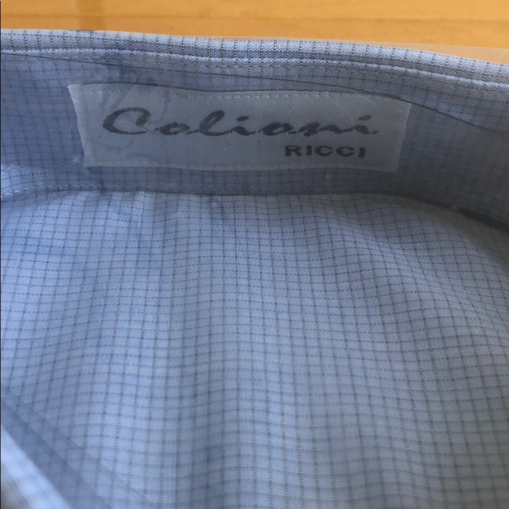 NWT Long Sleeve Blue Dress Shirt - Picture 2 of 4